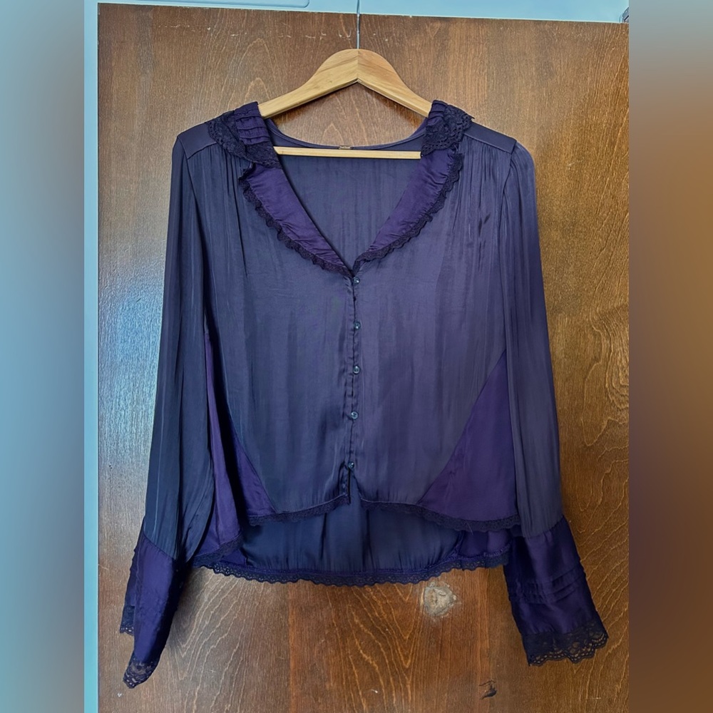 Free People Elsa Silky Bed Jacket - Picture 7 of 8